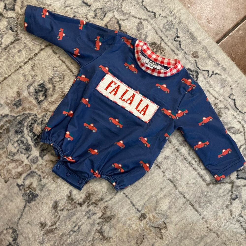 Christmas Smocked Bubble
